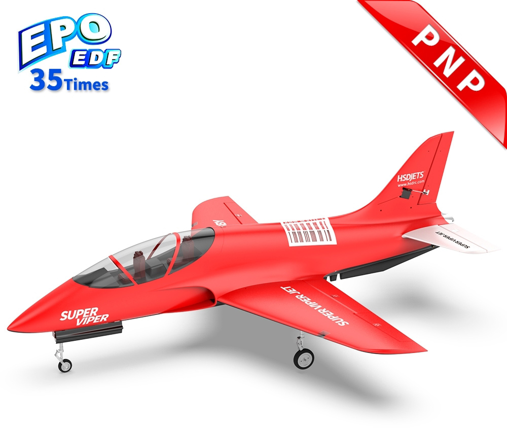 (image for) HSDJETS S-EDF 105mm Super Viper Red Colors PNP 12S