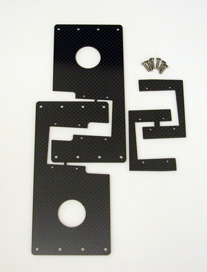 Sabre ARF machined carbon fiber flex plates