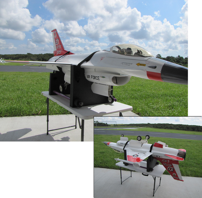 (image for) BVM F-16 1:6 PNP Jet-Foam Cradle