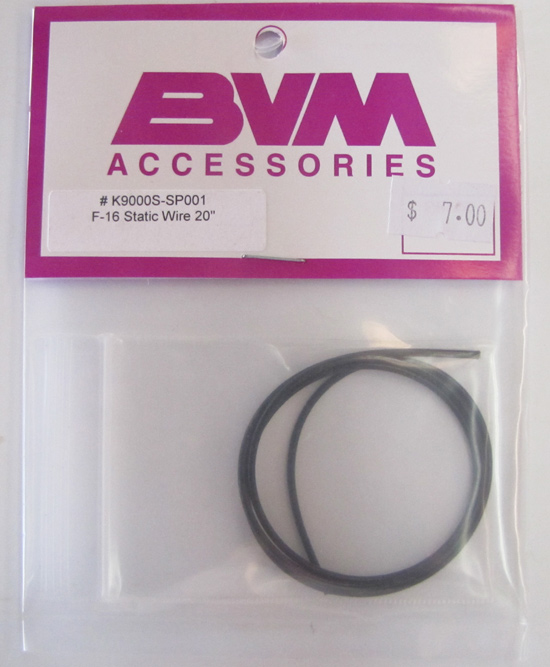 BVM F-16 PNP Static Wire, 20"