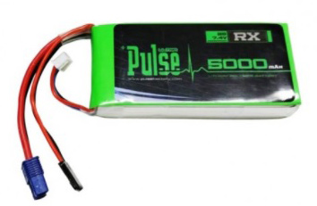 PULSE 5000mAh 2S 7.4V 15C LiPo Receiver Battery